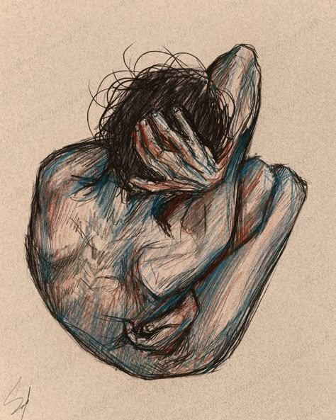 Body Insecure Painting, Dismorfico Corporal Art, Insecurities Painting, Vent Drawing Reference, Suffering Artwork, Body Disphorphia Art, Insecure Body Drawing, Body Dysformia Art, Body Image Art