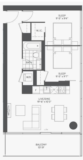 2 bedroom apartment layout 2 Bedroom Apartment Layout, 2 Bedroom Apartment Floor Plan, Bedroom With Balcony, Apartment Floor Plan, Apartment Layout, 2 Bedroom Apartment, 2 Bedroom, Bedroom Apartment, Floor Plan