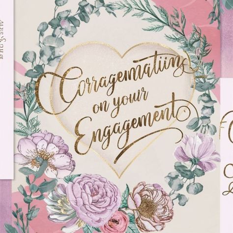 engagement card #engaged #engagement #engagementring Congratulation Engagement Wishes, Congratulation On Engagement, Engagement Congratulations Messages, Congratulations On Ur Engagement, Engagement Congratulations Card, Engagement Congratulations, Congratulations On Your Engagement, Engagement Card, Instagram Engagement