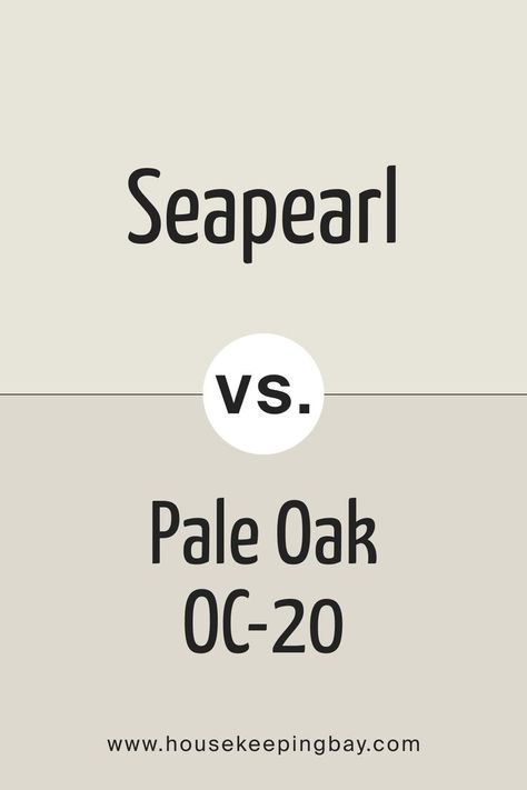 Seapearl vs Pale Oak by Benjamin Moore Bm Pale Oak, Pale Oak Benjamin Moore, Benjamin Moore Pale Oak, Benjamin Moore Pink, Greige Paint Color, Benjamin Moore Exterior, Painting Trim White, Pink Ceiling, Pale Oak