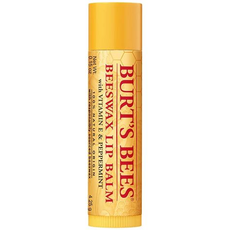 Lip Balms | Burt's Bees Burts Bees Lip Balm, Peppermint Lip Balm, Moist Lips, Burts Bees Lip, Beeswax Lip Balm, Soften Lips, Lip Balm Tubes, Peppermint Oil, Natural Lip Balm