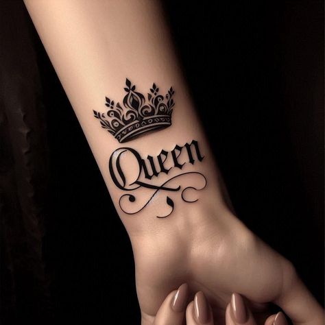 Queen Tattoos, Queen Crown Tattoo, Queen Tattoo, Crown Tattoo, Mother Daughter Tattoos, Tattoos For Daughters, Mother Daughter, Tattoos For Women, Crown