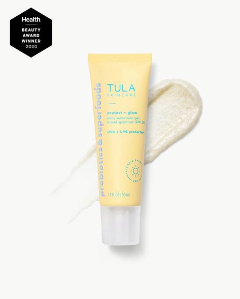 Perfect Skin Routine, Probiotic Skin Care, Best Spf, Gel Sunscreen, Tula Skincare, Daily Sunscreen, Suncare, Acne Blemishes, Skin Routine