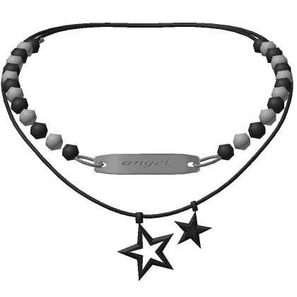 Star Layered Bead Necklace - Roblox Roblox Necklace, Roblox Items, Neck Accessories, Create An Avatar, Bead Necklace, Beaded Necklace, Beads, Stars