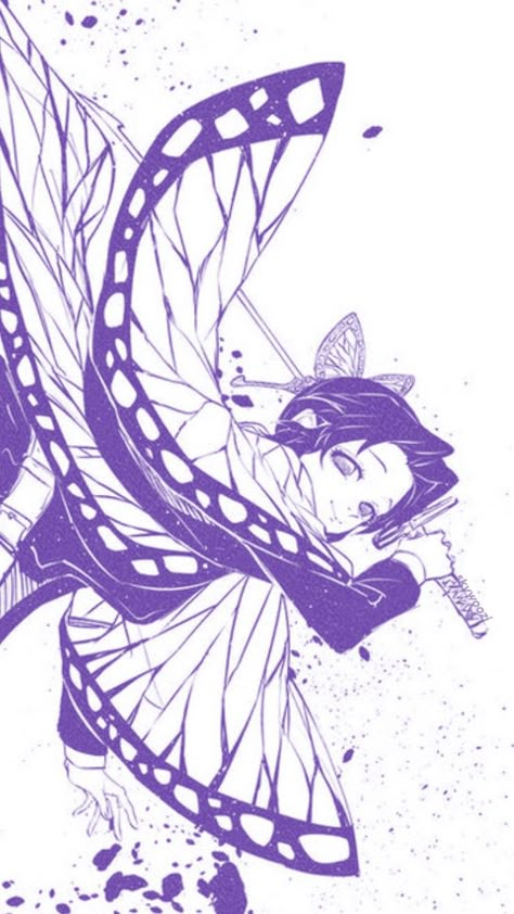 Demon Slayer Wallpaper Aesthetic Shinobu, Demon Slayer Fanart Shinobu, Shinobu Icon, Wallpaper Tumblr Lockscreen, Shinobu Kocho, Cute Patterns Wallpaper, Kawaii Wallpaper, Butterfly Wallpaper, Fanarts Anime