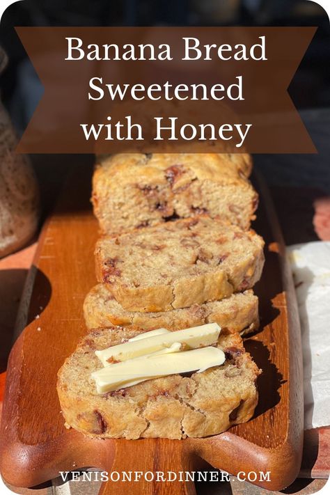 Honey Banana Bread Recipe, Banana Bread Recipe Honey, Banana Bread Made With Honey, Healthy Banana Bread Recipe Clean Eating, Fresh Milled Banana Bread, Desserts Sweetened With Honey, Banana Bread Recipe With Honey, Honey Banana Bread, Banana Bread Honey