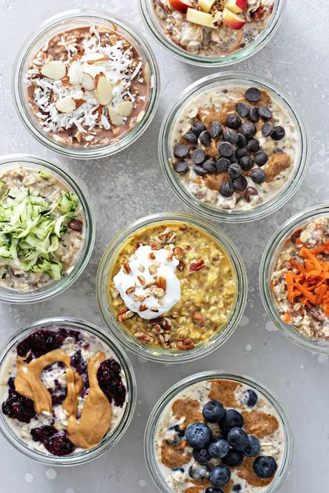 Gluten Free Overnight Oats, Breakfast Overnight Oats, Dairy Free Overnight Oats, Breakfast Overnight, Best Overnight Oats Recipe, Vegan Overnight Oats, Oat Recipes Healthy, Overnight Oats Recipe Healthy, Dairy Free Breakfasts