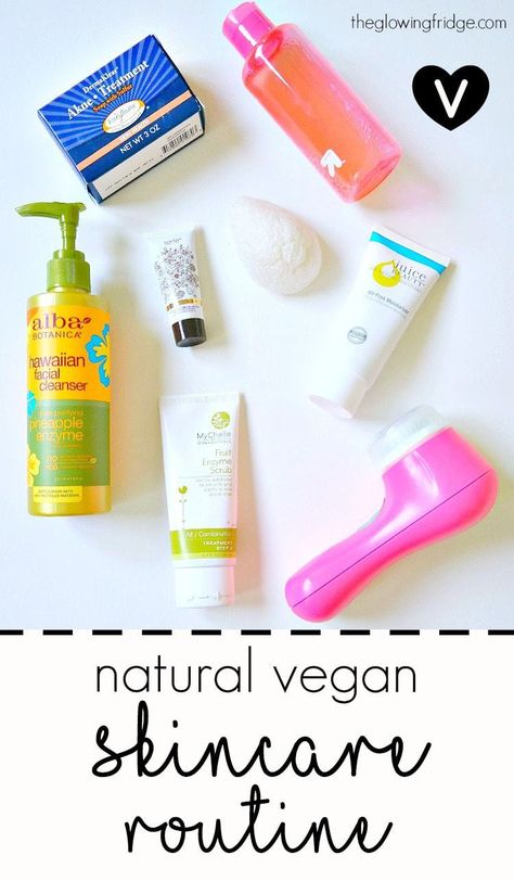 My Natural Vegan Skincare Routine » The Glowing Fridge Vegan Skincare Routine, Affordable Skin Care Routine, Skin Care Routine 40s, Vegan Skincare Products, Combination Skin Face Wash, Natural Beauty Treatments, Vegan Products, Natural Skin Care Routine, Affordable Skin Care