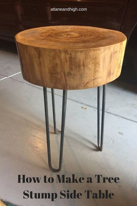 Wood Stump Side Table, Stump Side Table, Tree Stump Side Table, Old Wood Table, Tree Stump Table, Stump Table, Wood Stumps, Tree Cut, Diy Side Table