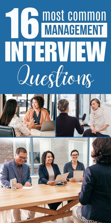 16 Most Common Management Interview Questions with Answers Interview Questions Management, Program Manager Interview Questions, Manager Interview Questions And Answers, Nurse Manager Interview Questions, Interview Questions For Manager Position, Internal Interview Questions, Leadership Interview Questions, Manager Interview Questions, Management Interview Questions