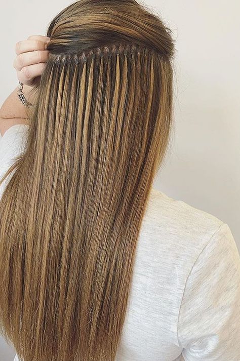 Nano Hair Extensions, Hair Salon Pictures, Micro Braids Hairstyles, Hair Extensions Tutorial, Micro Ring Hair Extensions, Best Human Hair Extensions, Tape Extensions, Tape Ins, Types Of Hair Extensions