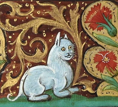 20 Medieval Paintings of Cats That Just Look Nothing Like Them - I Can Has Cheezburger? White Cat, A Cat, France, Red, White, Art