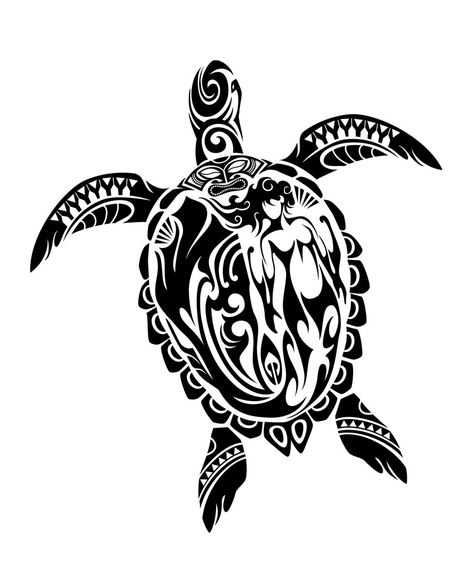 Hawaiian Turtle Tattoos, Stammestattoo Designs, Tato Maori, Sea Turtle Tattoo, Turtle Tattoo Designs, Maori Tattoos, Kunst Tattoos, Turtle Drawing, Marquesan Tattoos