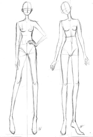 Sketch Model, Fashion Model Sketch, Fashion Figure Drawing, Fashion Design Template, Model Sketch, Fashion Drawing Sketches, Fashion Design Sketch, Body Sketches, Fashion Design Sketchbook