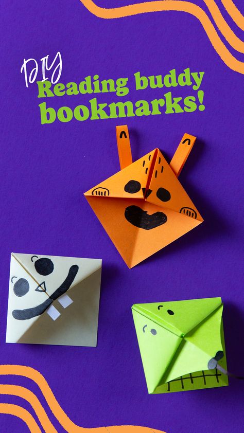 Reading is important for learning! Reading helps us expand our imaginations and learn more. Kids around the world learn to read from their teachers and parents — and kids in the Compassion program also have tutors at the Compassion center who help them learn. Follow along with this craft to make a reading-buddy bookmark! Once you learn how to fold the bookmark, you can decorate it however you want. #DIY #Create #Crafty #Reading #Education #BacktoSchool Reading Buddy Activities, Big Buddy Little Buddy Activities, Buddy Activities, Reading Is Important, Reading Buddies, Craft To Make, Learning Reading, Reading Projects, Elementary Classroom Decor