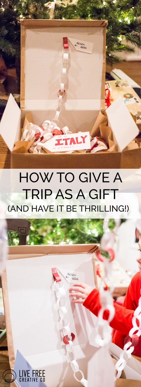 How to Give a Trip as a Gift in a Fun Way- Live Free Creative Co. Surprise Vacation Reveal, 5 Senses Gift For Boyfriend, Surprise Birthday Trip, Selamat Hari Valentine, Surprise Trip Reveal, Surprise Vacation, Anniversaire Diy, Honey Moon, Diy Gifts For Boyfriend