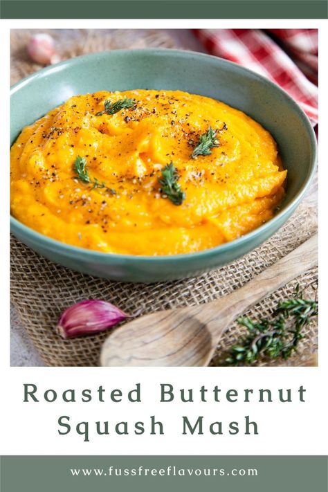 Bowl of roasted butternut squash mash Vegetable Mash Recipes, Butternut Squash Mashed Potatoes, Mashed Butternut Squash Recipes, Butternut Squash Mashed, Vegetable Mash, Recipes Squash, Mashed Squash, Mashed Butternut Squash, Butternut Squash Recipe