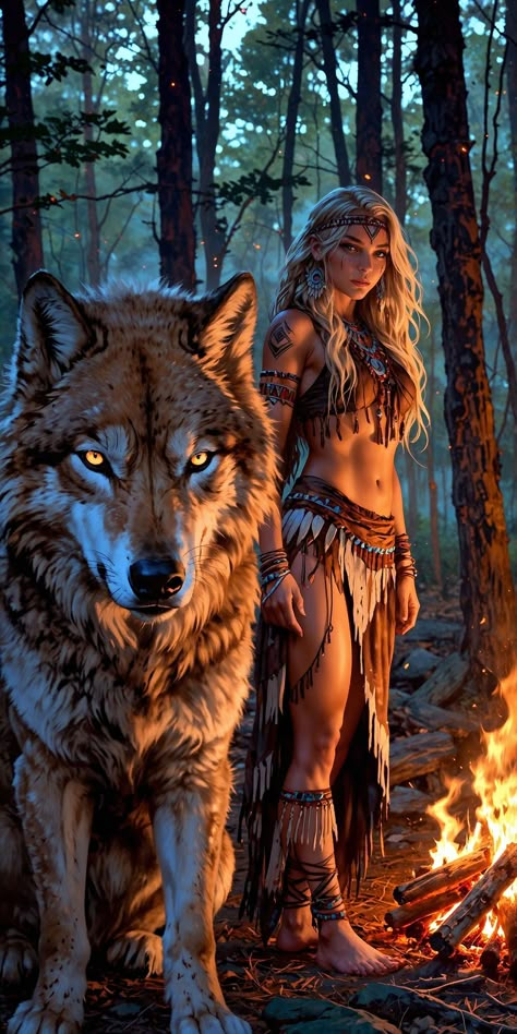 Dark Female Art, Warrior Female Art, Female Artwork Art, Wolf And Girl, Wolf And Dragon, Woman And Wolf, Wolf Symbolism, Lup Singuratic, Wolf Woman