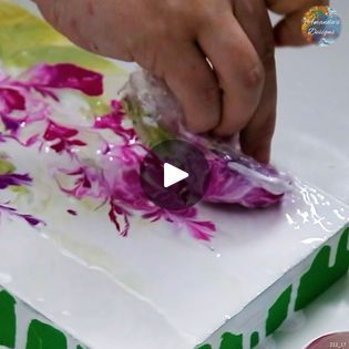 61K views · 1.8K reactions | Creating a Gorgeous Painting Using Cling Wrap | Creating a Gorgeous Painting Using Cling Wrap | By Amanda's DesignsFacebook Cling Wrap, Balloon Painting, Apartment Art, Acrylic Pouring Art, Pouring Painting, Pouring Art, Acrylic Pouring, Fluid Art, Acrylic Art