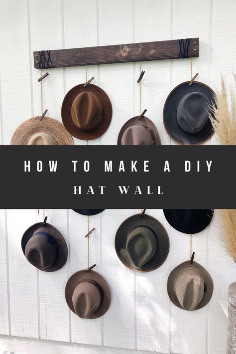 How to Make a DIY Hat Wall with Creative Decor Ideas and Inspiration Chic Bedroom Design, Hat Wall, Living Room Setup, Sleek Furniture, Hat Display, Hat Storage, Diy Hat, Clever Storage Solutions, Space Organizer