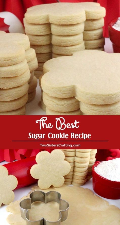 The Best Sugar Cookie Recipe, Best Sugar Cookie, Dessert Homemade, Homemade Sugar Cookies, Sugar Cookie Recipe Easy, Best Sugar Cookie Recipe, Sugar Cookie Recipe, Recipe Dessert, Best Sugar Cookies