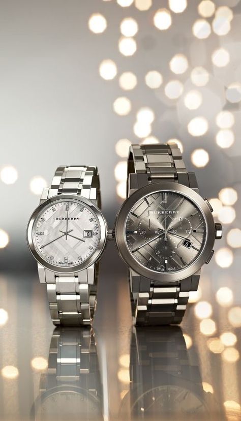 His and Hers Couple Dressing, Couple Watches Set, Matching Watches, Burberry Watch, Couple Watch, Beautiful Watches, Watch Collection, Sunglass Frames, Cool Watches