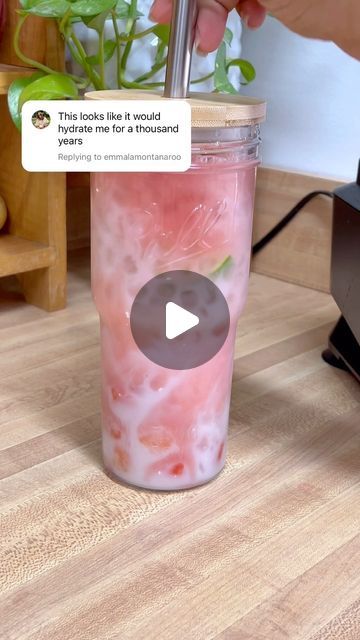 Monique on Instagram: "Watermelon + lime juice + pressed coconut water 🤤 Try this recipe and let me know what you guys think! Stay hydrated 💦   #drinkrecipes #coconutwater #watermelonjuice" Watermelon Hydration Drink, Coconut Water Recipes, Watermelon Drink, Hydrating Drinks, Fruits For Kids, Juicy Juice, Fresh Fruit Recipes, Shakes Drinks, Refreshing Drinks Recipes