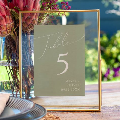 Sage Green Whimsical Wedding, Sage Green Table, Classic Wedding Reception, Pastel Color Palette, Wedding Table Number Cards, Sage Wedding, Spring Celebration, Pastel Colour Palette, Pink Table