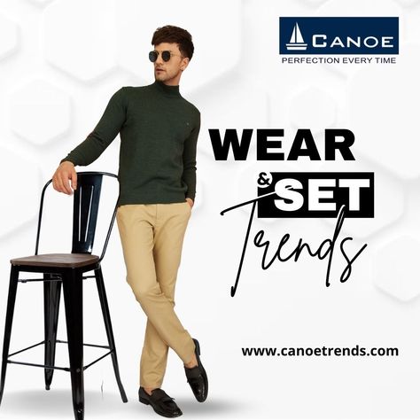 Enjoy the luxuriously soft feel of this extra fine merino wool jumper from our Autograph range. It comes in a timeless roll neck shape, with snug ribbed trims. It's made in an on-trend textured ribbed knit that'll keep you cosy. Visit our stores or shop now: www.canoetrends.com. #canoe #perfectioneverytime #canoetrends #menfashion #menfashion #fashion #onlineshopping #style #men #fashionstyle #fashionblogger #fashionista #instafashion #shopping #menwear n Ads Creative Advertising Ideas, Studio Photography Fashion, Creative T Shirt Design, Gents Fashion, Wool Jumper, Social Media Branding, Roll Neck, Fashion Shoot, Media Post