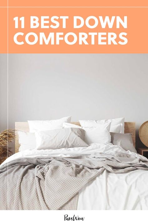 Bed Frame Hack, White Down Comforter, Cool Comforters, Down Comforters, Home Decoration Ideas, Down Comforter, Fall Asleep, Bedroom Bed, Duvet Insert