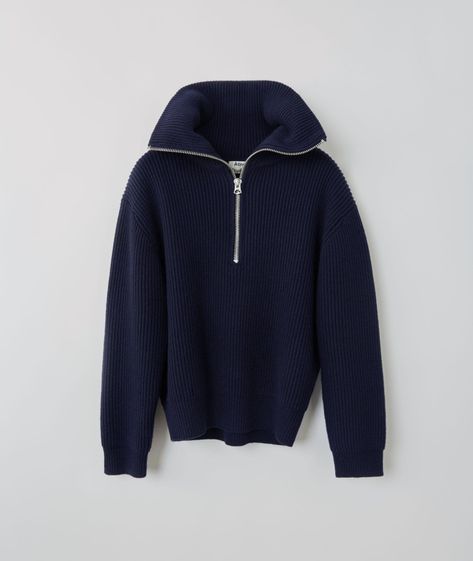 191017 - [#ROSÉ] GMP 🛫 HND 💗 Sweater Navy Blue, Half Zip Sweater, Navy Blue Sweater, Half Zip Sweaters, Ribbed Knit Sweater, Blue Sweater, Rosé Blackpink, Zip Up Sweater, Kpop Outfits