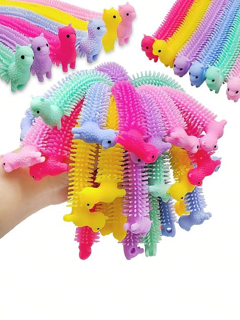 10PCS Stretchy String Toys, Alpaca Fidget Sensory Toy, Squeeze Pull Noodles Party Favors Prizes, Calm RelaxI discovered amazing products on SHEIN.com, come check them out! Christmas Blow Up, Cool Fidget Toys, Green Sheets, Christmas Inflatables, Halloween Party Supplies, Gift Kit, Xmas Holidays, Kids Hands, Floral Border