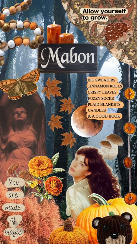 Mabon.  #Mabon #wheeloftheyear Mabon Book Of Shadows Page, What Is Mabon, Mabon Tarot Reading, Mabon Tarot, Mabon Altar Crystals, Plaid Blankets, Big Sweaters, Fuzzy Socks, Autumn Vibes