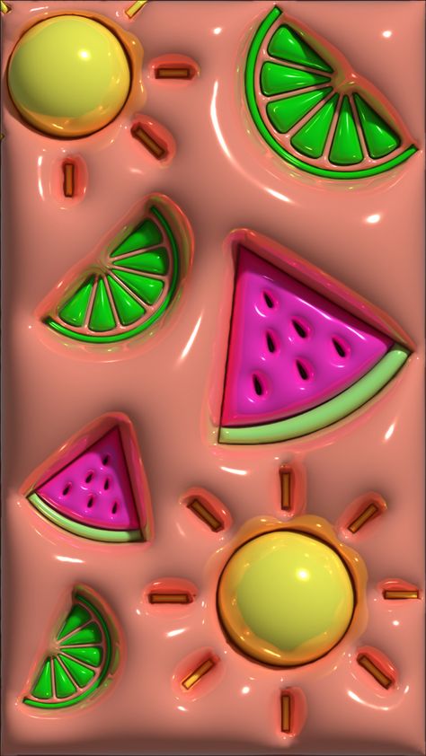 3d Summer Wallpaper, Cute 3d Wallpaper, Bubble Wallpapers, 3d Effect Wallpaper, 3d Wallpaper Android, Watermelon Wallpaper, Sunshine Wallpaper, 3d Wallpaper Cute, Jelly Wallpaper