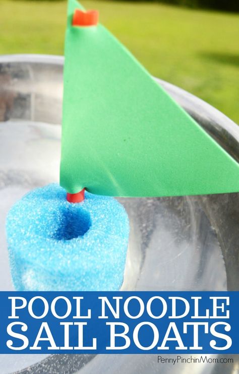 Fun summer craft DIY for kids!!  Pool Noodle Boats!  A fun and easy craft idea that is perfect for summer camp, Bible school or a snowy afternoon!  Get the kids involved in upcycling a boring pool noodle into something fun!   Kids Summer DIY | Summer Activity for Kids | Easy DIY Boat | Kids Toy Boat DIY |   #crafts #kidscrafts #summercrafts #summerfun Pool Noodle Boats, Camping Fun For Kids, Noodle Crafts, Pool Noodle Crafts, Fun Summer Crafts, Row Row Row Your Boat, Toy Boats, Diy Summer Crafts, Row Row Your Boat