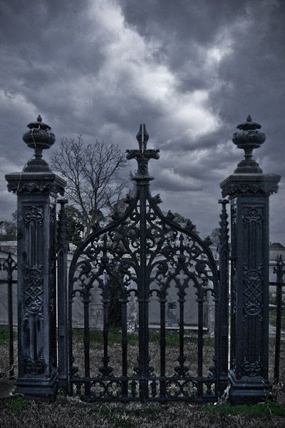 Cemetery Gates Entrance, Cemetery Gates Tattoo, Gates Of Hell Tattoo, Cemetry Gates, Victorian Cemetery Aesthetic, Sinister Gates, Gate Tattoo, Gothic Gate, Cemetery Garden