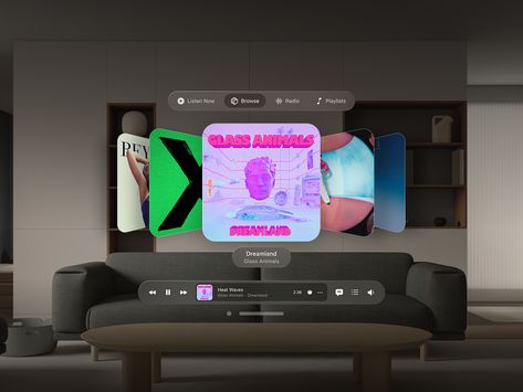 Music Player Ui Design, Music Website Design, Vr Ui, Music Ui, Music App Design, Music Player Design, Ar Design, Interactive Web Design, Card Ui
