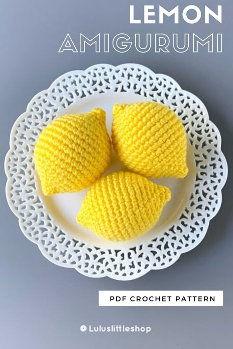 Life Given You Lemons? Make Lemon Crafts! Crochet Lemon Pattern Free, Crochet Lemon Pattern, Lemon Crochet Pattern, Lemon Amigurumi, Lemon Crochet, 2024 Crochet, Crochet Lemon, Knitting Patterns For Kids, Tea Cosy Crochet