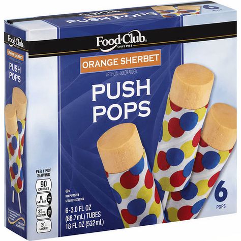 Orange Sherbet Push Up Pops Scooby Doo Fruit Snacks, Hostess Fruit Pies, Rice Krispie Treats Cereal, Oreo Cakesters, French Toast Crunch, Nestle Quik, 90s Food, Push Up Pops, Nostalgic 90s