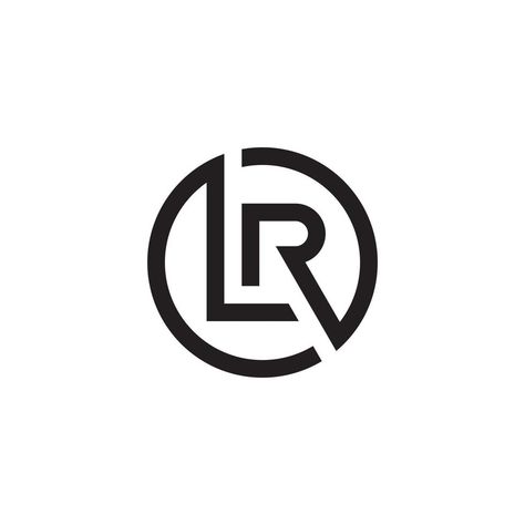 LR or RL initial letter logo design vector. Lr Letter Logo, Rl Logo Design Letter, Lr Monogram, Lr Logo Design, Lucas Raymond, Fs Logo, Rl Logo, Initials Logo Design, Dental Logo