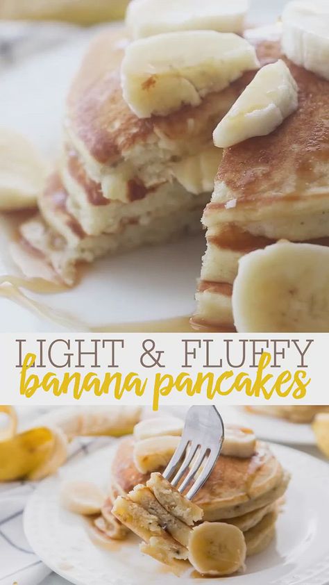 Flourless Oatmeal Banana Breakfast Pancakes - Greenku Recipes Banana Pancakes No Flour, Fluffy Banana Pancakes, Low Calorie Cookies, Oatmeal Flour, Buttermilk Syrup, Light And Fluffy Pancakes, Banana Oatmeal Pancakes, Creamy Chicken Soup, Banana Breakfast