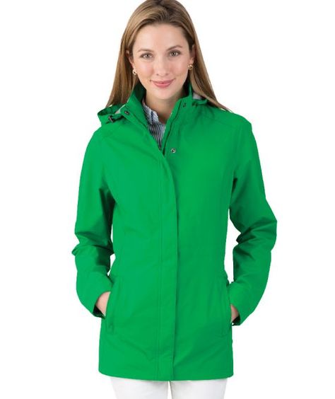 Oprah's O List- Charles River Logan Monogram Jacket, Autumn Jacket Women, Personalized Jacket, Charles River, Rain Jacket Women, Raincoats For Women, Spring Jackets, Embroidered Jacket, Fall Jackets