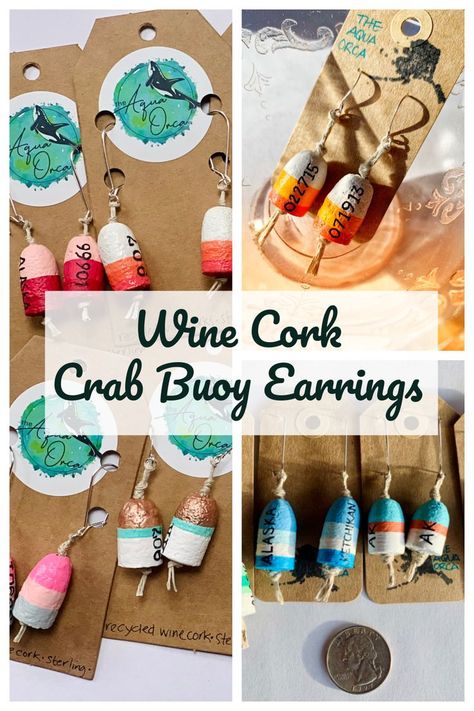 Beach Themed Art, Recycled Wine Corks, Ketchikan Alaska, Wine Corks, Nautical Jewelry, Cork Crafts, Craft Corner, Beach Themed, Wine Cork