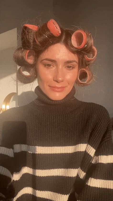 How to Use Hot Rollers: A Step-by-Step Guide | Who What Wear Heatless Rollers Tutorial, How To Use Curlers Rollers, How To Use Large Rollers, How To Use Hot Rollers, How To Use Rollers, Curlers For Long Hair Rollers, Sponge Rollers Overnight, How To Use Rollers In Hair, Velcro Rollers Medium Length Hair