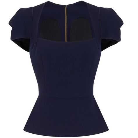 Roland Mouret Galaxy Top ($1,230) ❤ liked on Polyvore featuring tops, blouses, shirts, navy, peplum tops, blue peplum top, navy blue top, navy peplum top and shirt blouse Short Sleeve Peplum Top, Blue Peplum Top, Galaxy Dress, Galaxy Shirt, Peplum Shirt, White Shirt Blouse, Navy Blue Blouse, Designer Top, Peplum Shirts