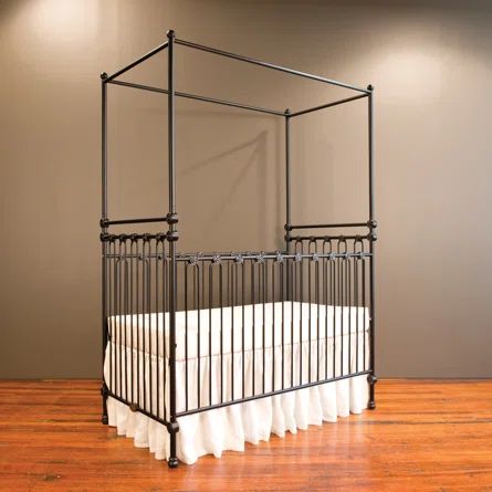 Baby Crib Designs, Iron Crib, Canopy Crib, Black Crib, Wooden Cribs, Canopy Architecture, Wooden Canopy, Canopy Bedroom, Baby Canopy