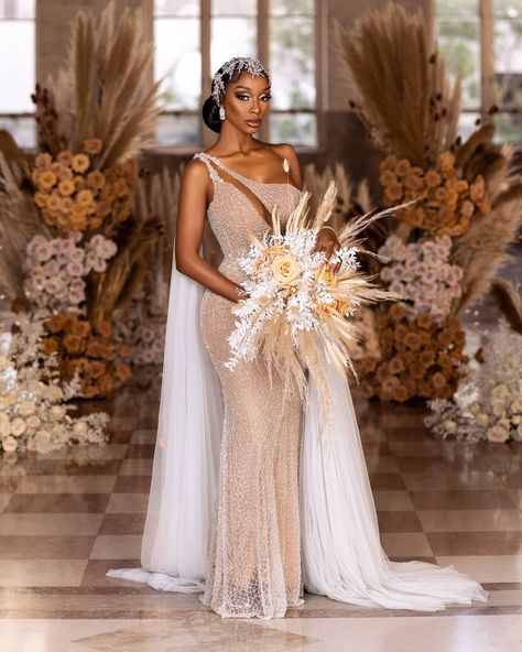 Aso Ebi Wedding, Bohemian Glam, Brown Wedding, Black Bride, Stunning Gowns, Dream Wedding Dresses, Wedding Bells, Bridal Collection, Future Wedding