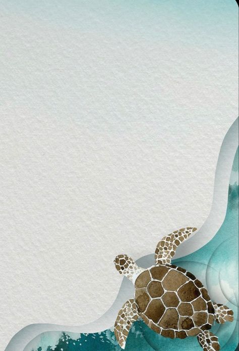 Marine Life Illustration, Marine Wallpaper, Marine Illustration, Sea Turtle Wallpaper, Turtle Background, Marine Life Art, Jellyfish Illustration, Turtle Wallpaper, Sea Turtle Watercolor