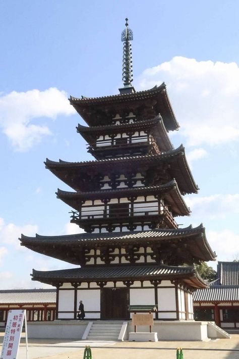 #Buddhistdoor #news: Japan to Open Ancient Buddhist Pagoda to the Public for the First Time in a Decade #buddhism #japan #nara #temples #hosso #mahayana #pagoda #history #architecture #culture #yakushiji #japanesebuddhism #unesco #worldheritage #heritage Budist Temple, Modern Buddhist Temple, Japanese Buddhist Temple, Buddhist Architecture, Buddhist Pagoda, Japanese Buddhism, Buddhist Shrine, Japanese Temple, National Treasure