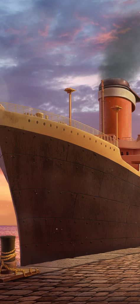 Ship Background, Titanic 2, Visual Aesthetics, The Unexpected, Titanic, Collage, Pins, Art